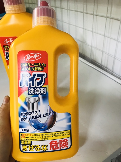 [HCM]Dung dịch thông tắc đường ống Johnson Nhật 800g(Màu Vàng)