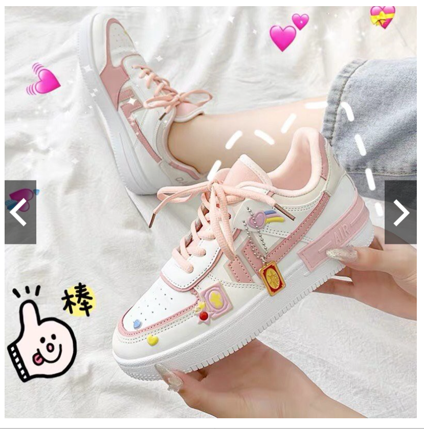 Giày thể thao độn đế phối màu Hàn Quốc cực cute