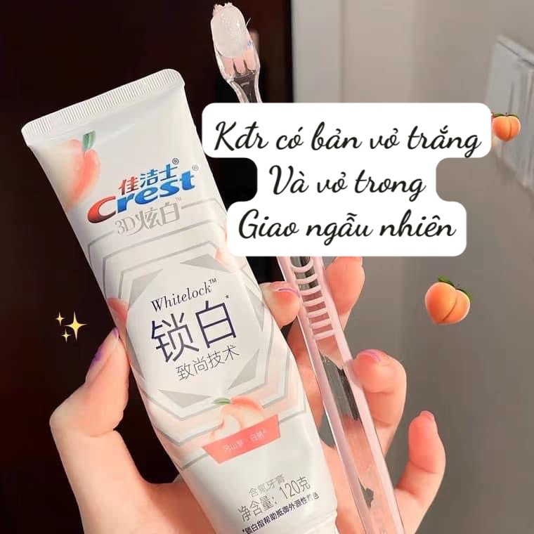 [GIẢM 5% ĐƠN 129K]Kem đánh răng - Nước xúc miệng Crest hương quả Đào