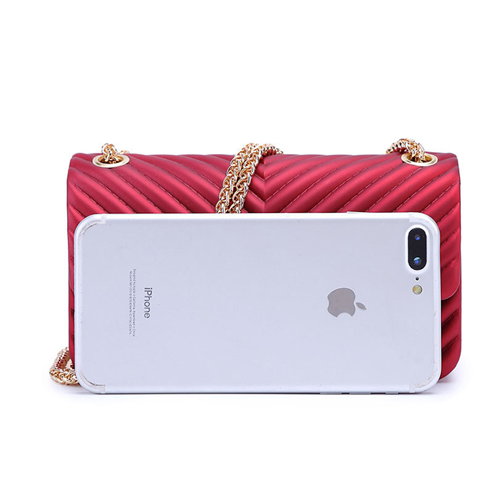 Túi xách nữ silicon lụa phong cách Hàn Quốc size 22cm