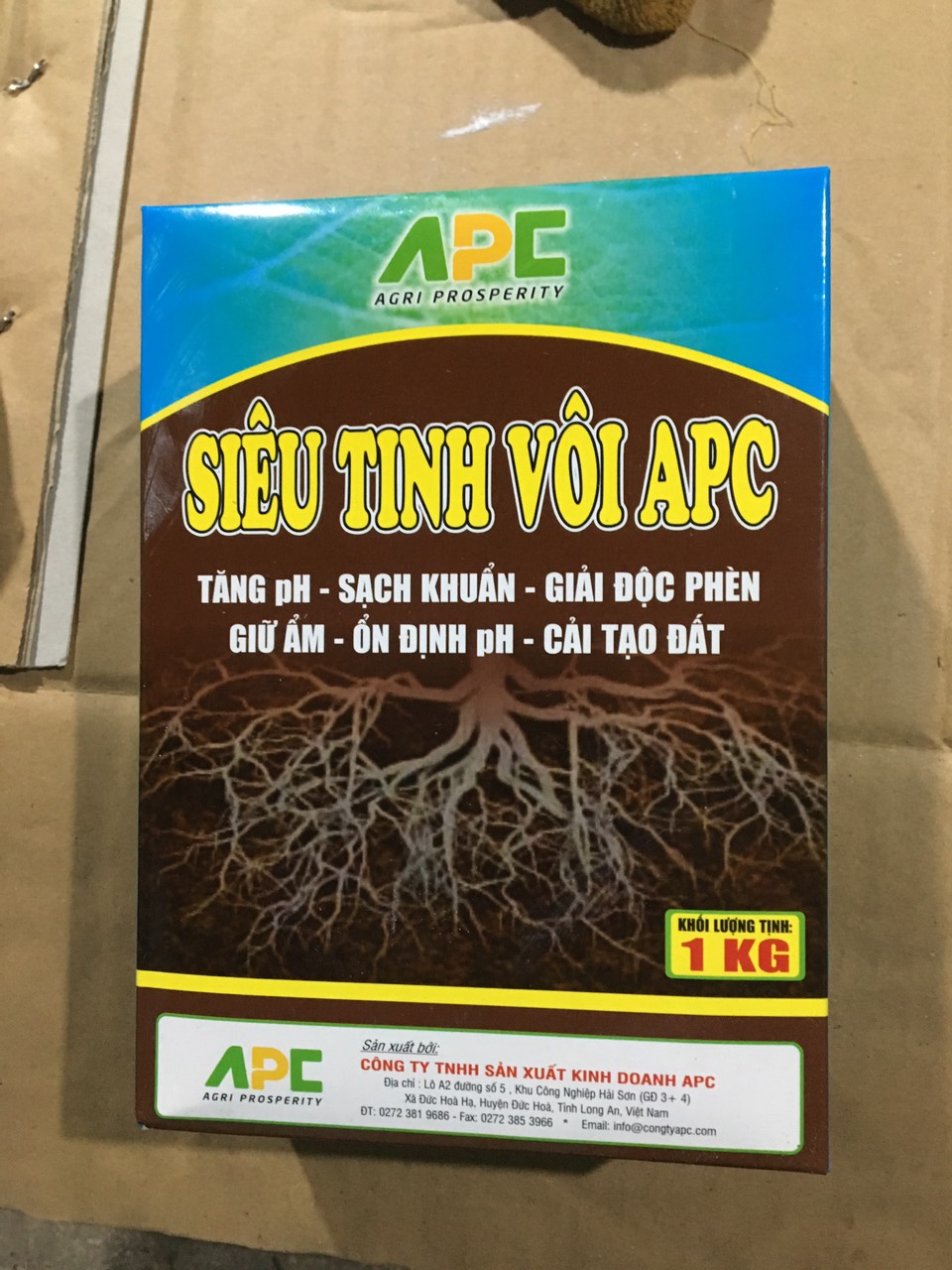 Tinh vôi apc hộp 01 kg