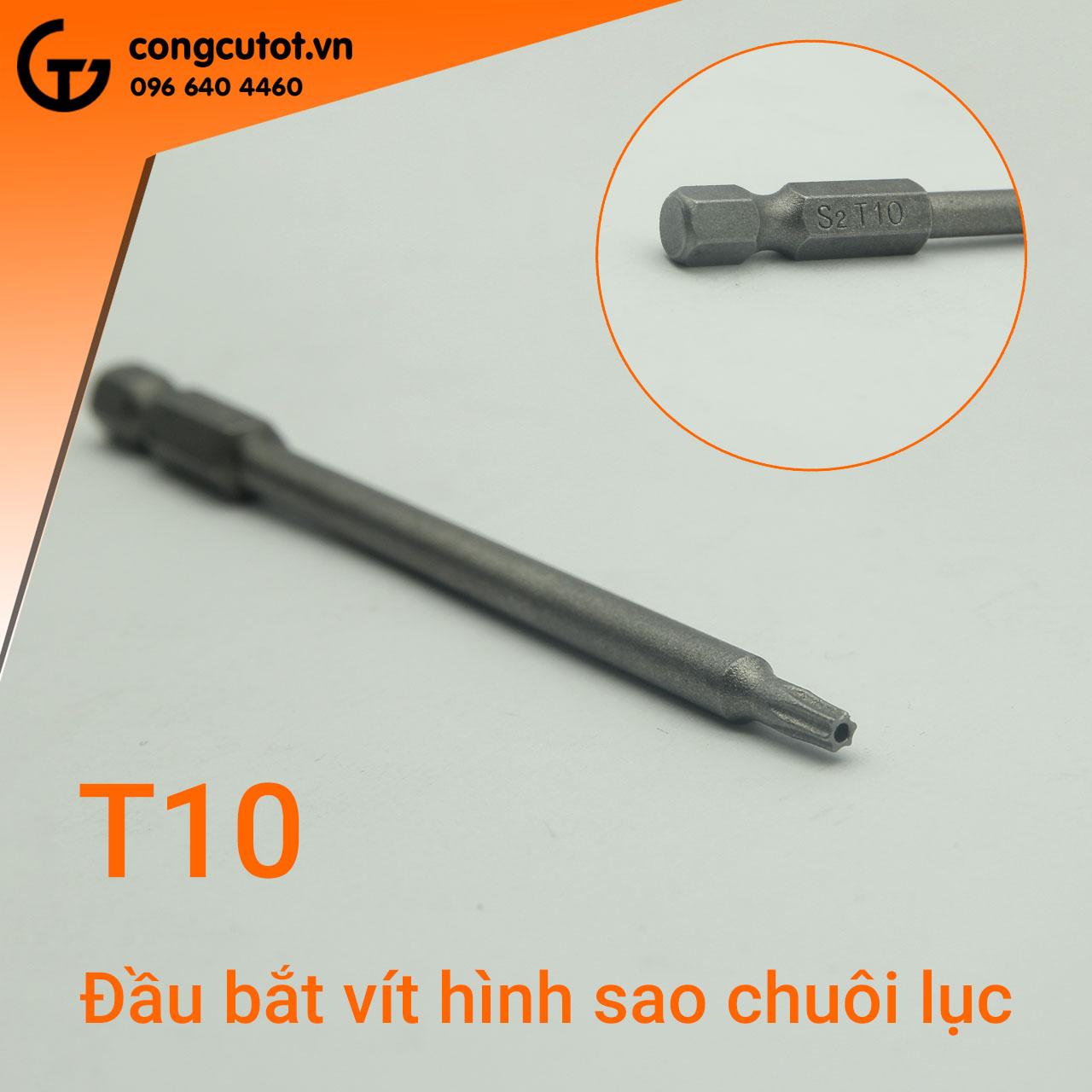 Đầu bắt vít hình sao dài 100mm