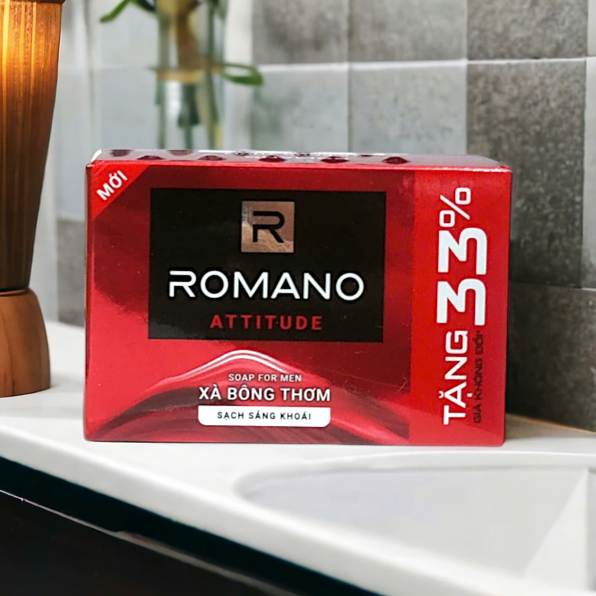 Xà Bông Romano 120g [Tăng 33%] – Hương Nam Tính Lịch Lãm – Làm Sạch Sâu, Khử Mùi Hiệu Quả