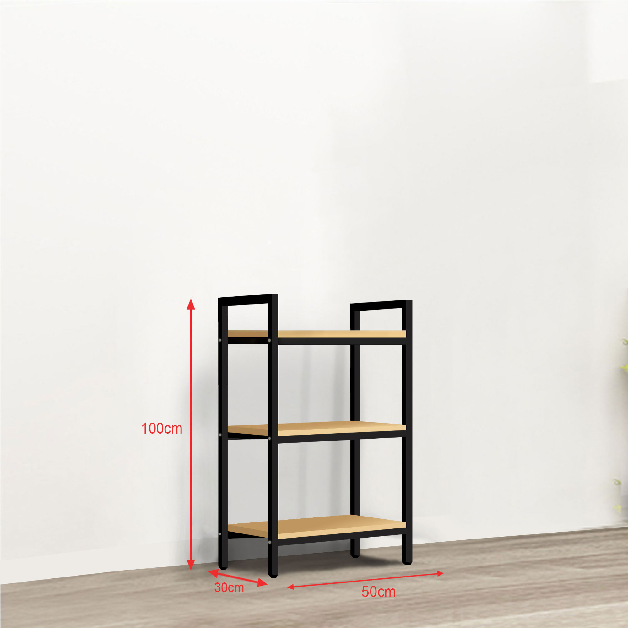 Iron shelf 3 floor, display shelf store, shelf for Đồ versatile design iron frame powder coated good bearing