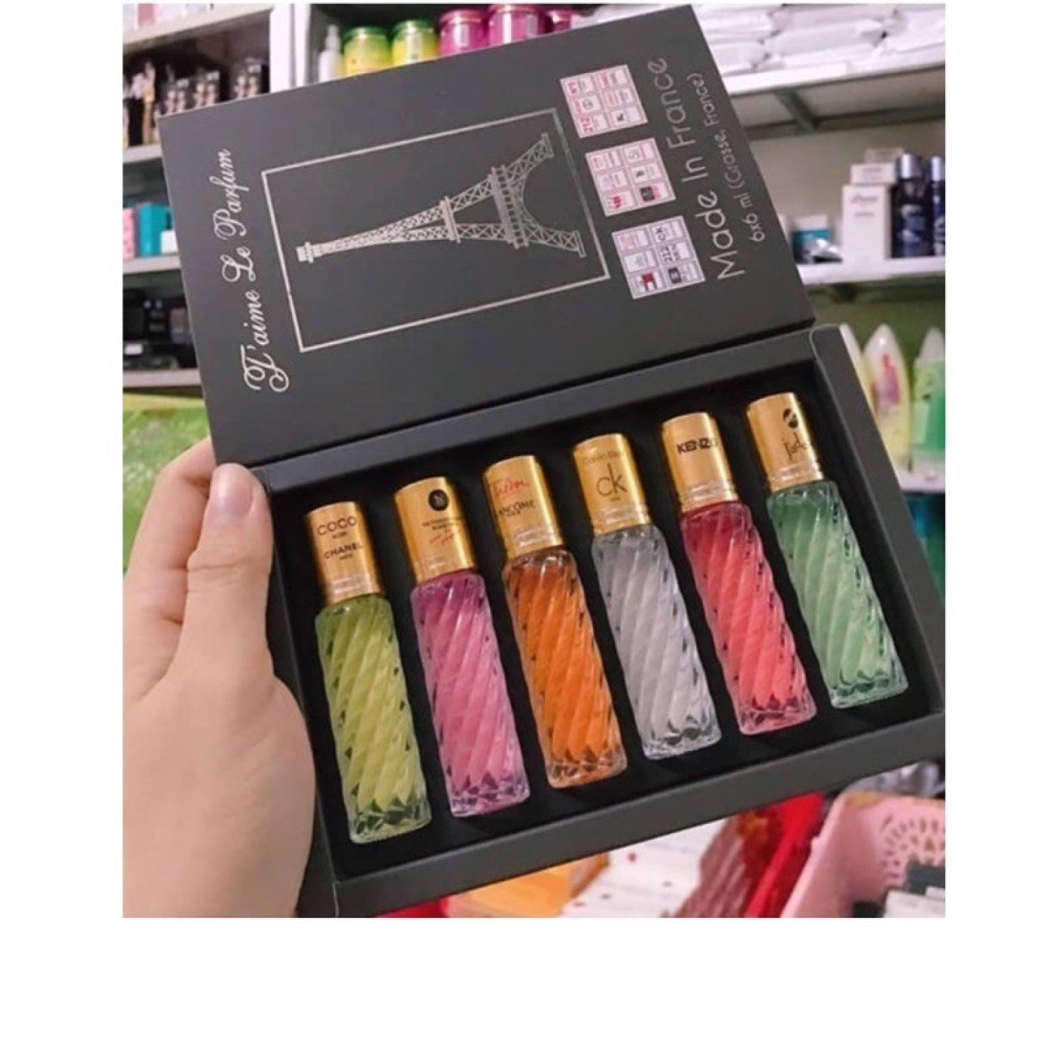 Set 6 chai nước hoa tháp 20ml dạng lăn