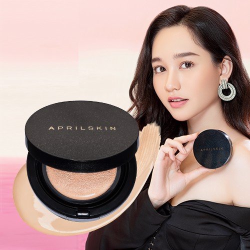 Phấn nước AprilSkin Black Magic Skin Snow Cushion mẫu mới