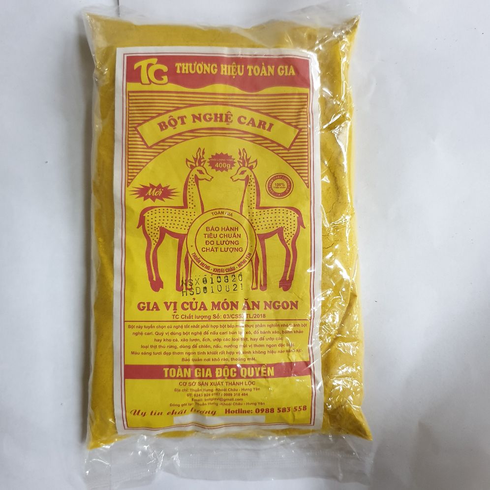Bột cary nghệ gói 400g