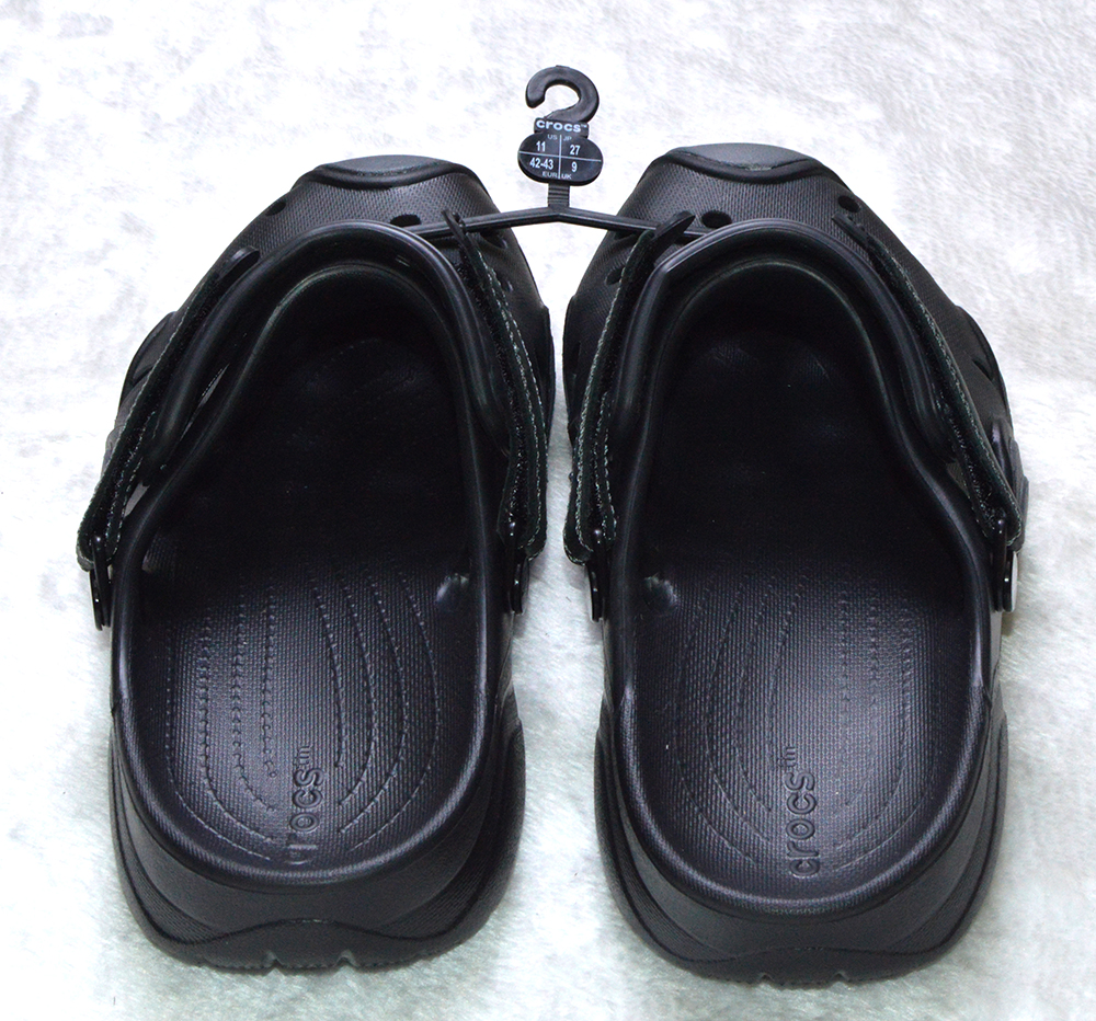 [HCM]Crocs nhựa nam màu đen phối xám