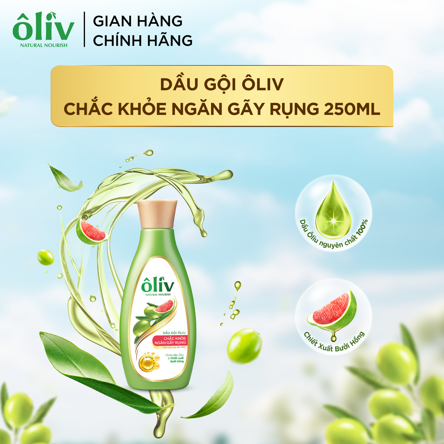 Dầu Gội Ôliv Chắc Khỏe 250ML
