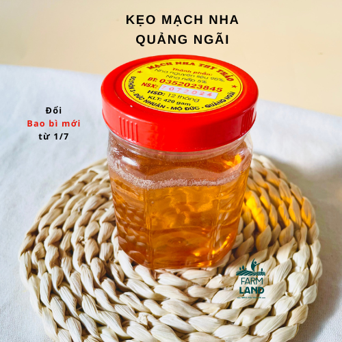 Kẹo mạch nha đường mạch nha Quảng Ngãi 400gr | Land Farm | Đặc sản Quảng Ngãi