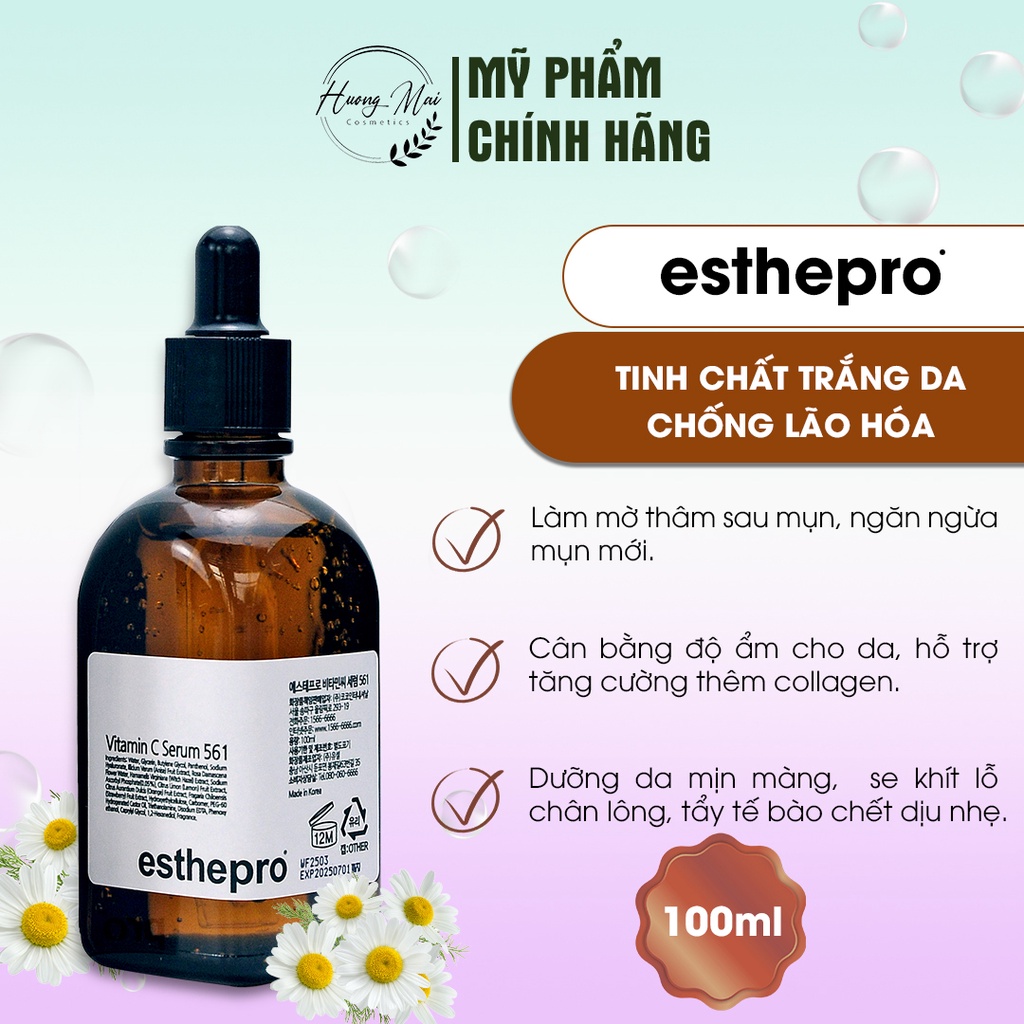 Serum Vitamin C Esthemax sáng da 100ml