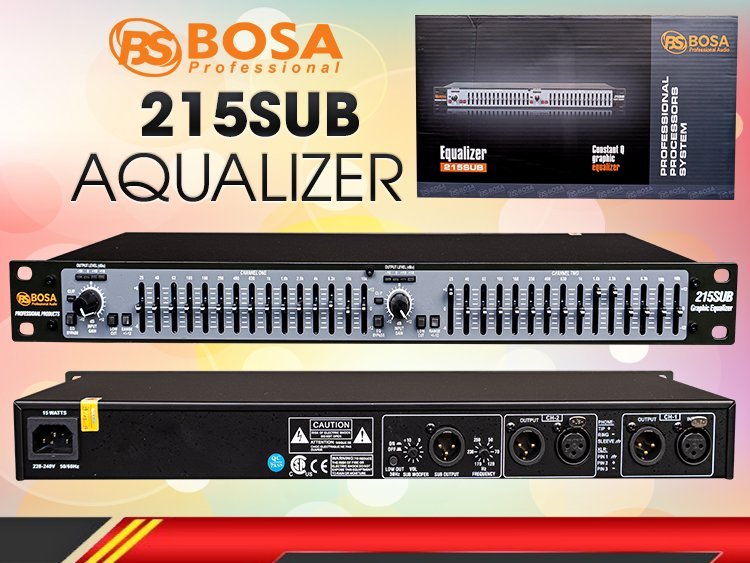 Thiết bị lọc âm thanh Equalizer Bosa 215SUB