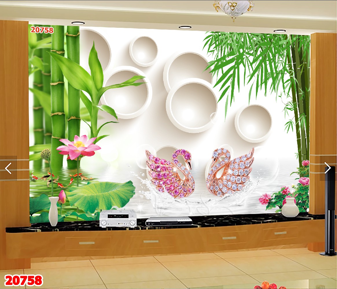 Tranh dán tường 3d hiện đại trang trí phòng khách nhà cửa quán xá chất liệu decal pp keo sẵn bóc dán giá rẻ đẹp bền khổ nhỏ PA