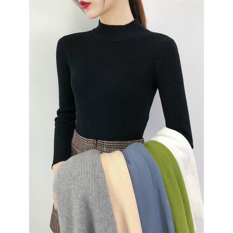 Áo Len Tăm Cổ 3 Phân Chất Đẹp Mỏng Dài Tay Ôm Body Hàng VNXK Xuất Hàn Nữ Loại 1 Cadigan Gile Nữ Croptop ( co Bigsize)