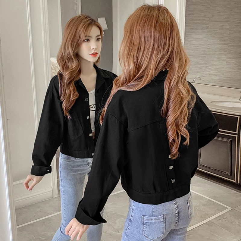 [HỒNG] ÁO KHOÁC JEAN NỮ CÁ TÍNH THỜI TRANG HAPPY TIMES NHIỀU NÚT CÀI SAU LƯNG AQUA JEANS ÁO KHOÁC NỮ ĐẸP BASIC QUẦN BAGGY XẢ KHO ẢNH CUỐI