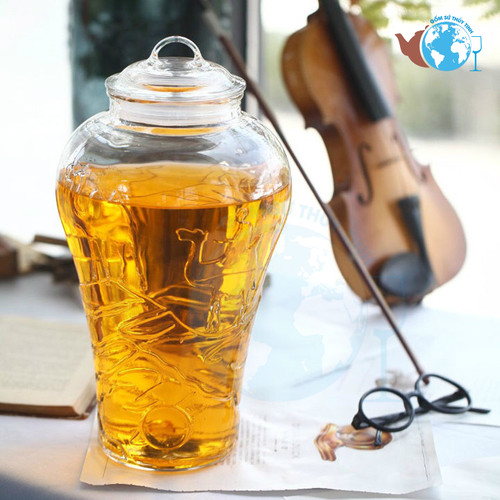 BÌNH NGÂM THỦY TINH GIÁ RẺ (10L * KHÔNG VAN* MẪU LẠC ĐÀ)