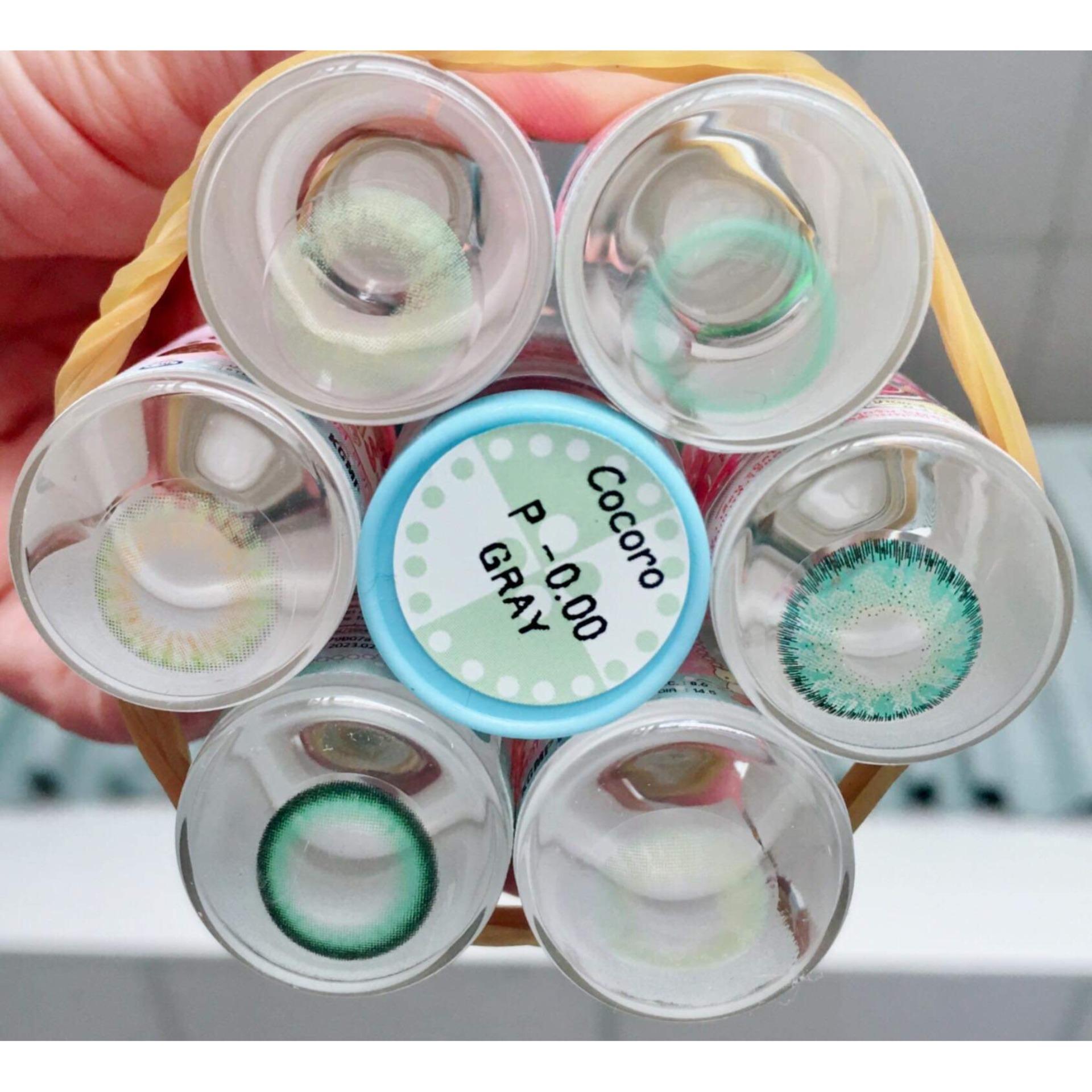 [HCM]lens màu xanh lá cây không độ