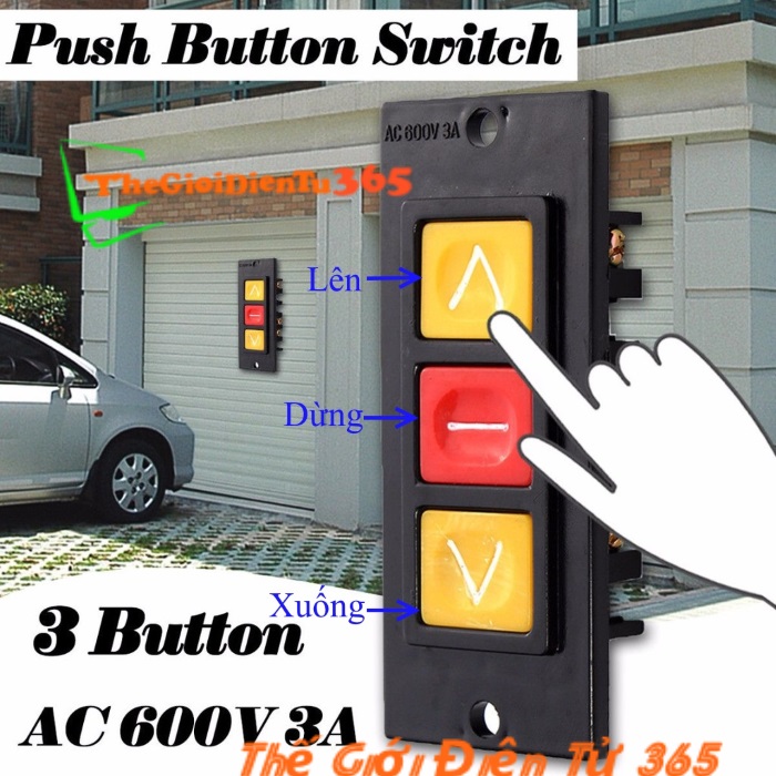 Bộ Nút Nhấn Điều Khiển Cửa Cuốn