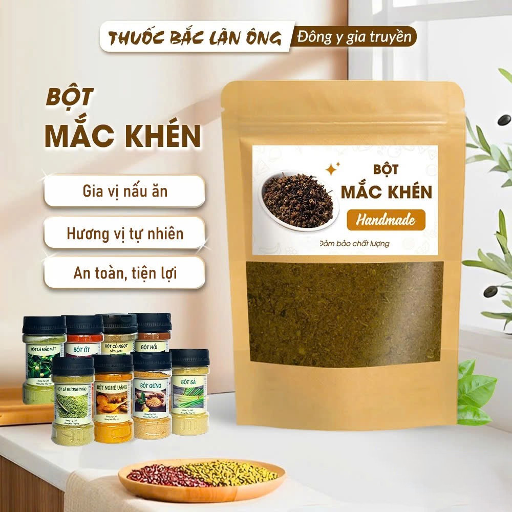 Bột mắc khén 100g, đã rang thơm, bột tẩm ướp thịt nướng, gia vị chẩm chéo, chuẩn vị Tây Bắc