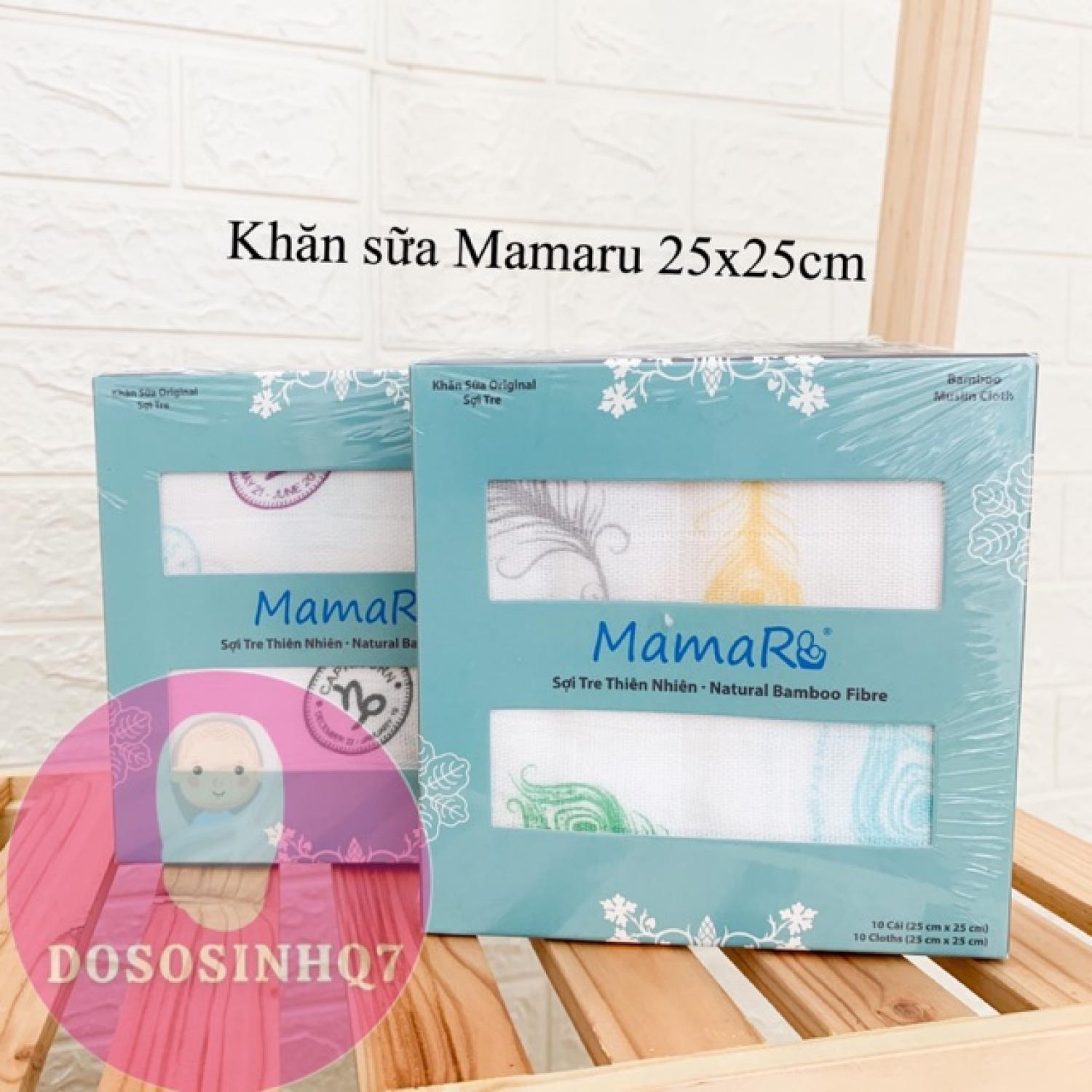 Khăn sữa mamaru - hộp 10 khăn