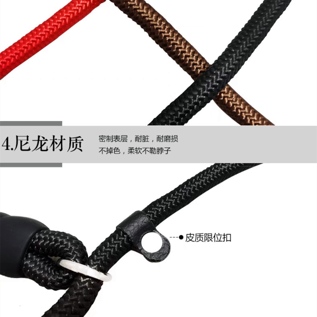 Dây dắt thú cưng chất liệu dù tết tròn siêu chắc