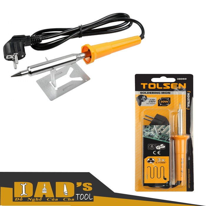 MỎ HÀN CHÌ ĐIỆN (CÔNG NGHIỆP) 30/60/100W - TOLSEN 38060/62/64
