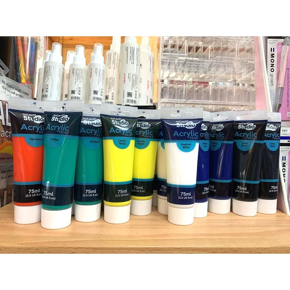 Màu Acrylic Studio Mont Marte Dạng Tuýp 75ml