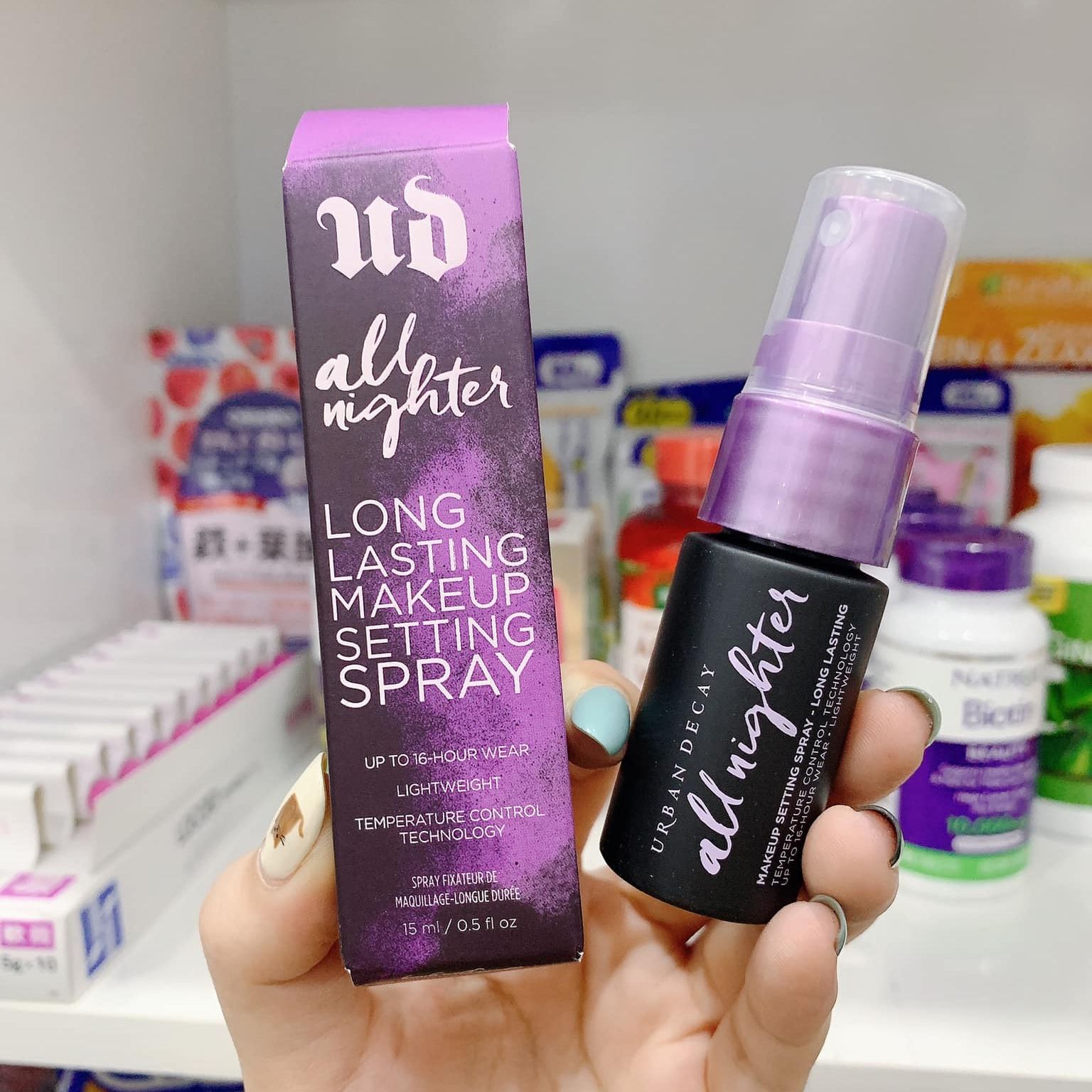Xịt Khóa Nền Giữ Lớp Trang Điểm Urban Decay All Nighter Makeup Setting