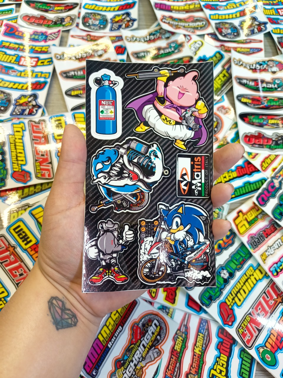 TEM SET HÌNH STICKER DÁN XE MÁY