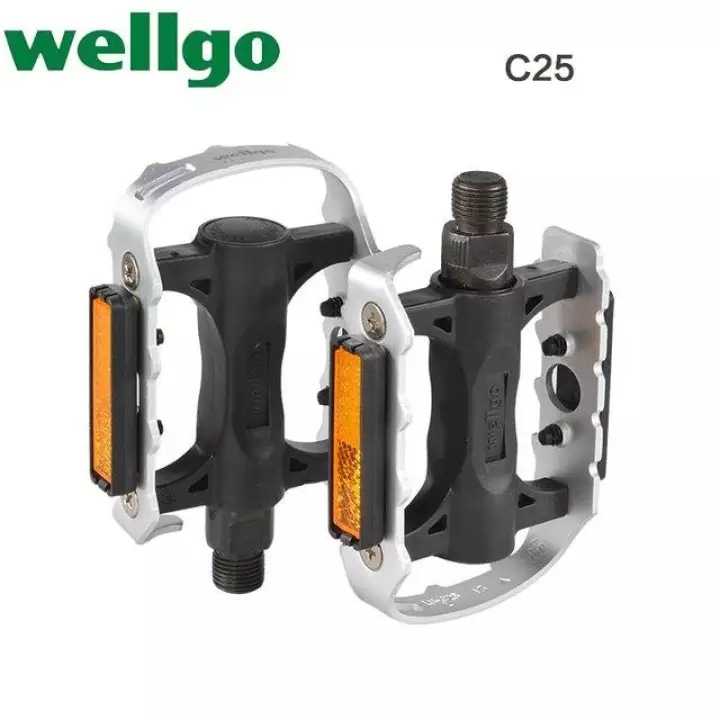 Wellgo MTB Pedal B249 DU Bearing Aluminum Alloy Pedals Hollow Ultralight Pedal Mountain Road BMX Bike Cycling Parts Pedals