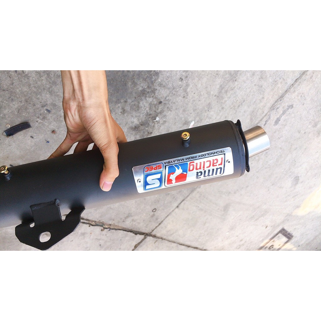 Pô Uma racing mỏ inox kiểu Thái Lan gắn Sirius