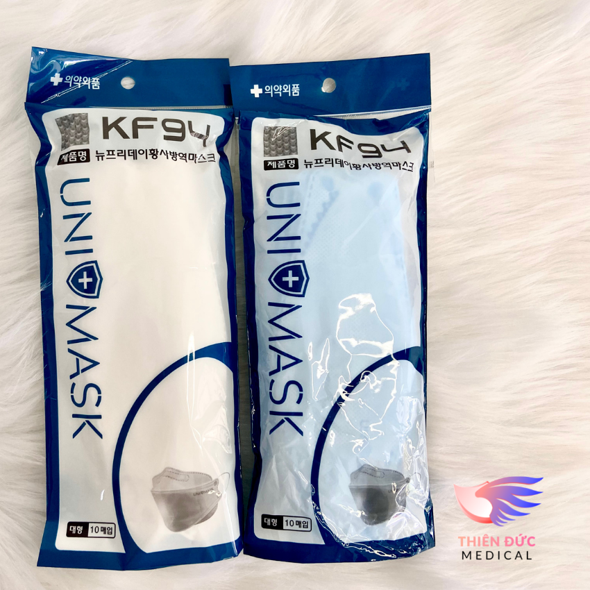 Combo Bịch Lẻ 10 Khẩu Trang KF94 UniMask Kháng Khuẩn