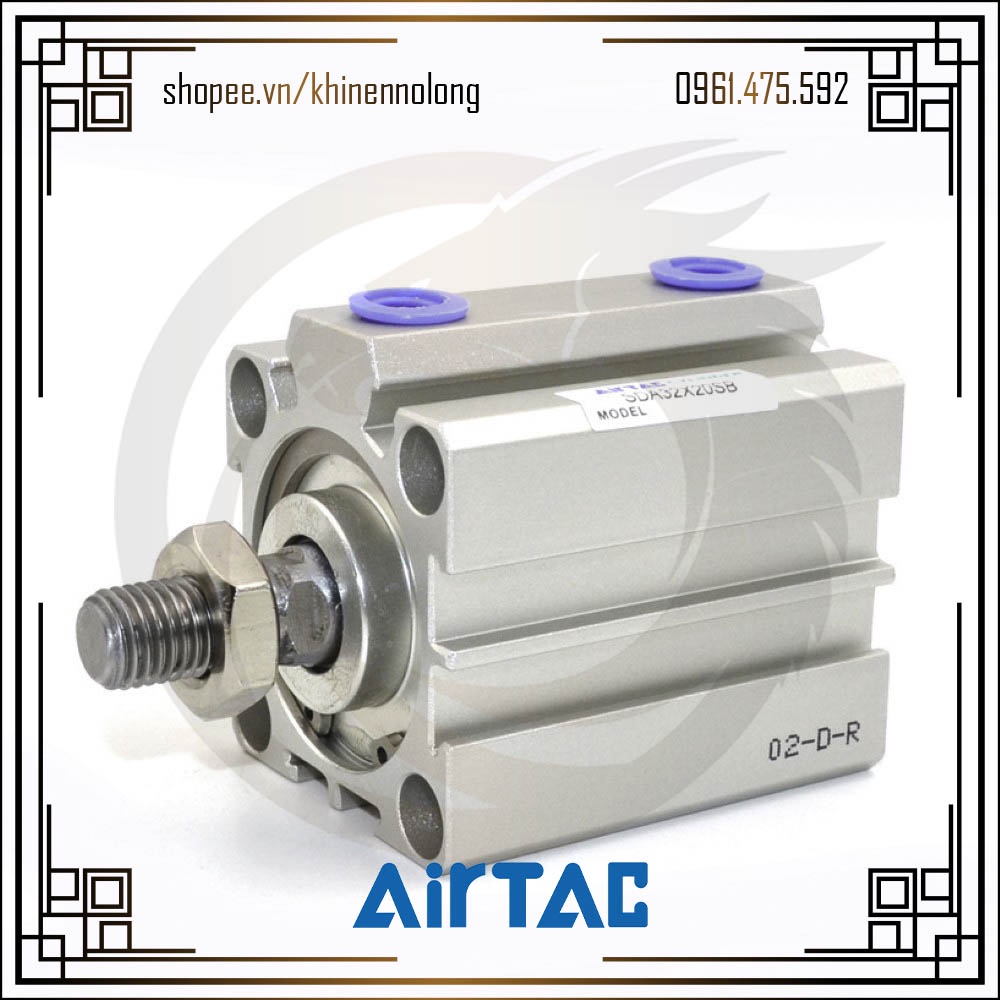 Xi lanh khí nén compact airtac sda40 x 10/15/20/25/30/35/40/45/50/75