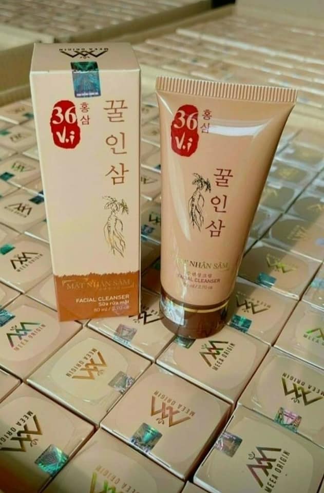 Sữa rửa mặt nhân sâm - cao sâm mụn đỏ 36 vị