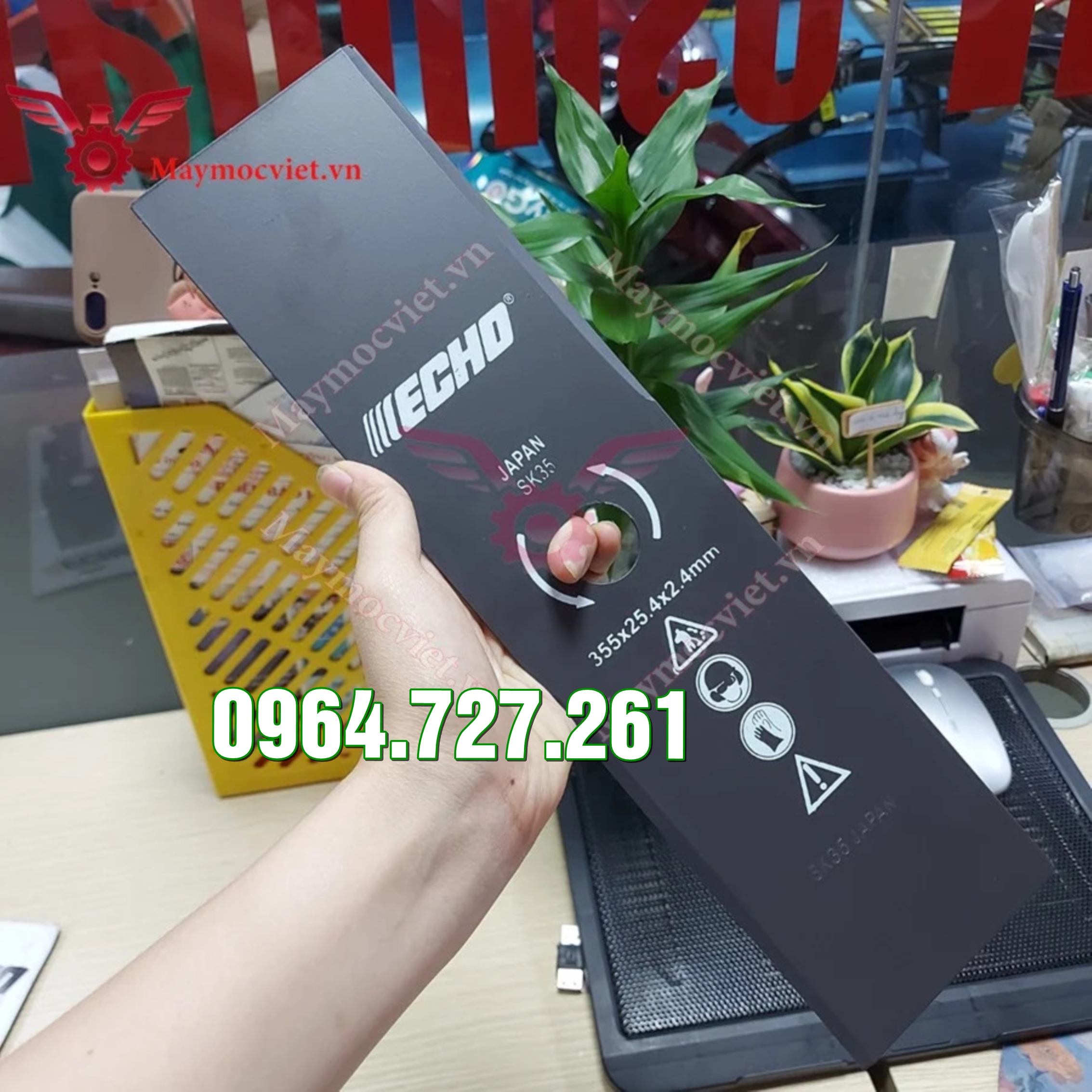 Lưỡi cắt cỏ Echo chuẩn Nhật lưỡi vuông dày
