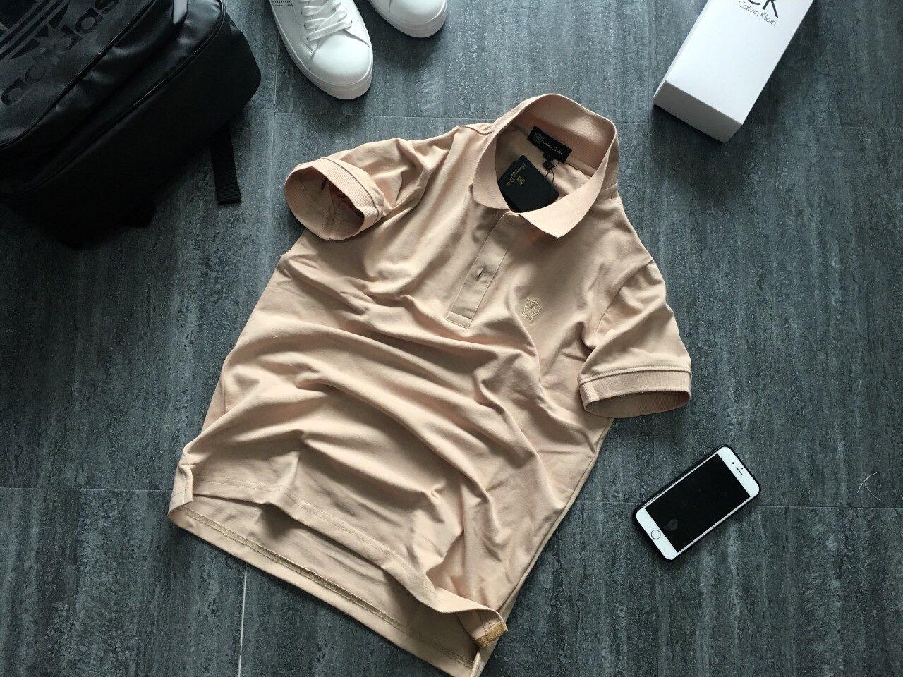 [HCM]ÁO THUN CỔ BẺ TRƠN COTTON - FMXH006