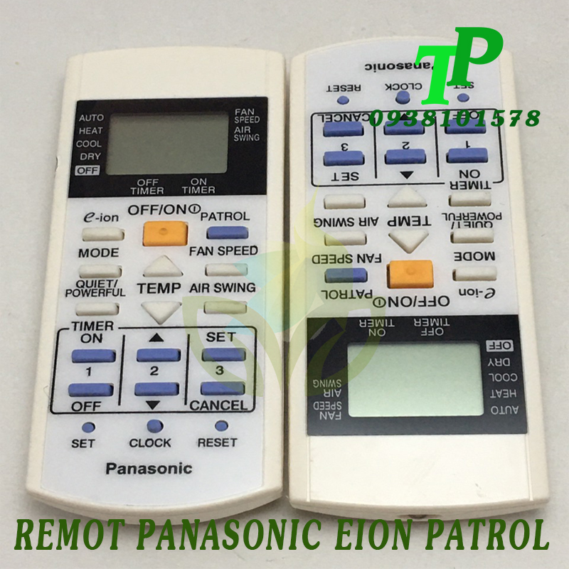 Điều Khiển Máy Lạnh, Remote Điều Hòa Panasonic Eion Patrol 2C (Tặng kèm Pin)