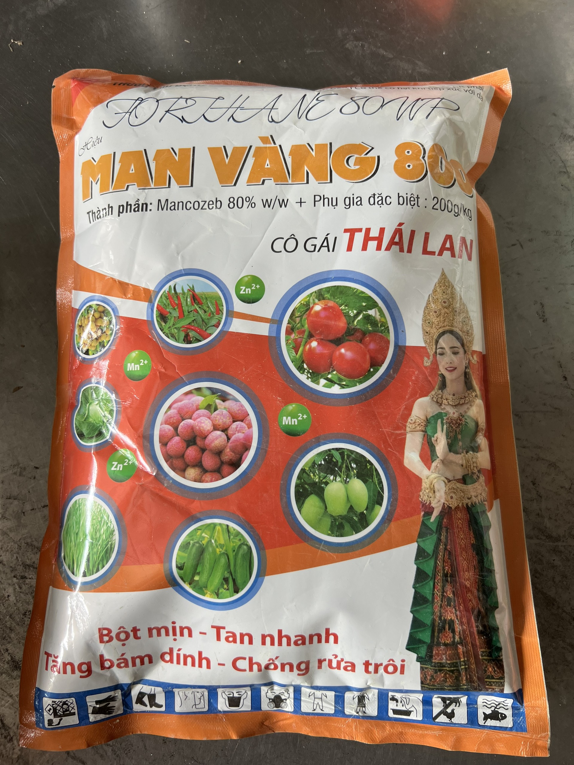 Thuốc trừ bệnh MANCOZEB 80w/w (loại 1kg bột vàng)