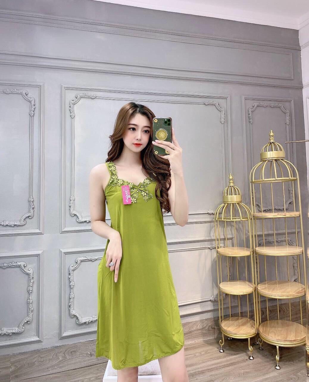 Đầm mặc nhà dây bảng,Đầm ngủ