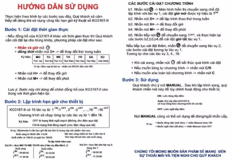 Công tắc hẹn giờ KG316T công suất lớn 25A