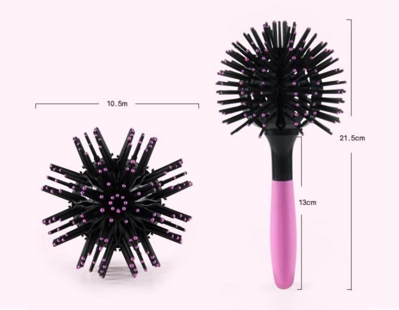 Lược uốn lọn 3D Bomb Curl Brush, Lược chải tóc 3D Bomb curl Brush giúp bạn có thể uốn tóc ngay tại nhà tiện lợi, Lược Uốn Tóc Thông Minh 3D Bomb Curl Brush Xuất Xứ Nhật, lược chải tóc - lược uốn tóc không nhiệt cao cấp