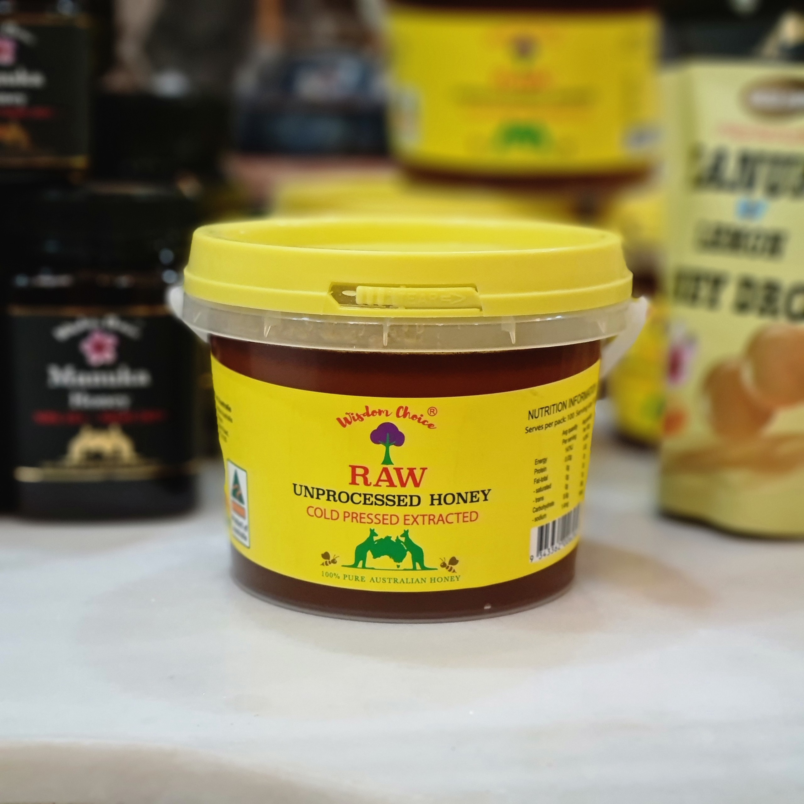 Mật ong úc 1kg wisdom choice 100%