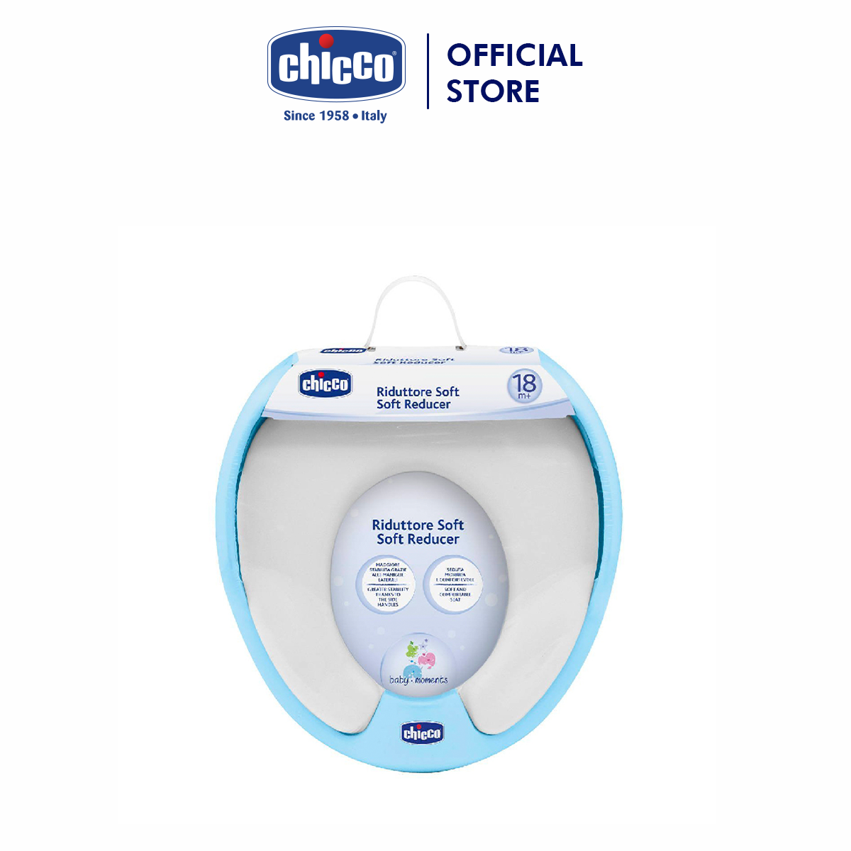 Bệ ngồi toilet Chicco màu xanh