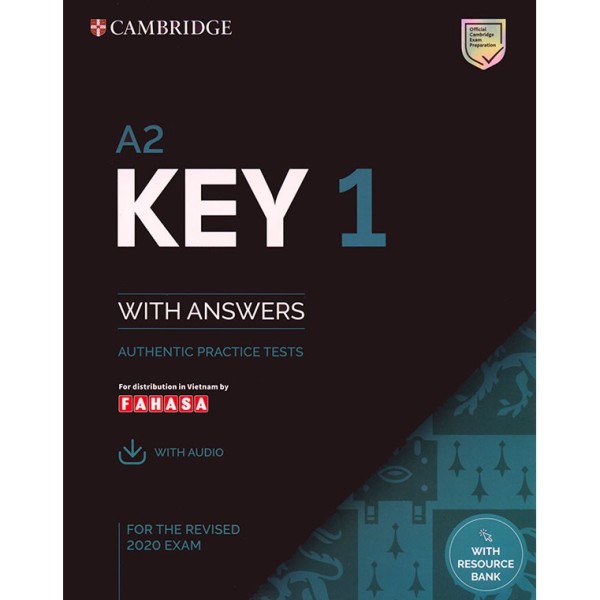 Sách - Cambridge A2 Key English Test (Ket) 1 - For The Revised 2020 Exam (Kèm Code Online)