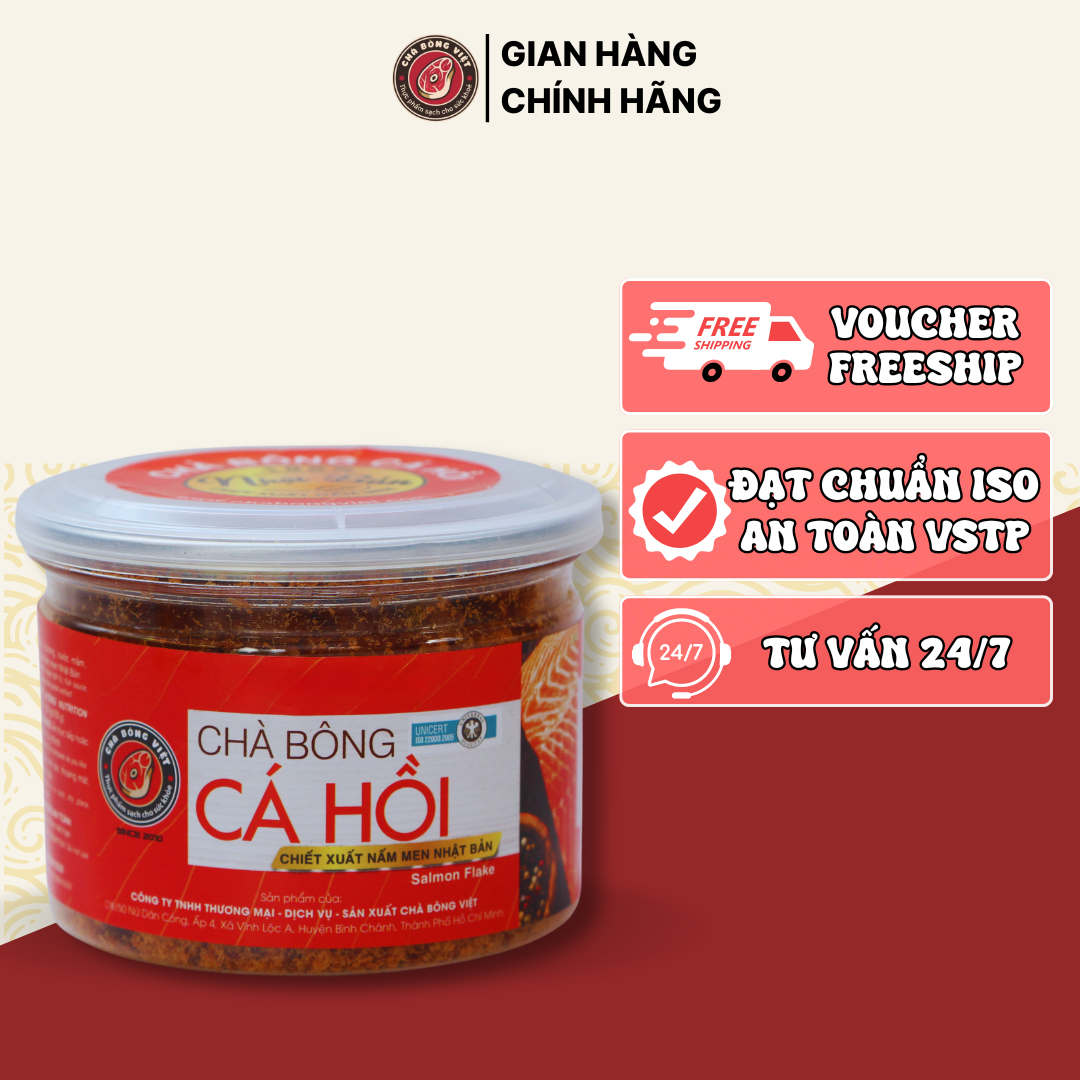 [GIAN HÀNG CHÍNH HÃNG] Chà Bông Cá Hồi 100g