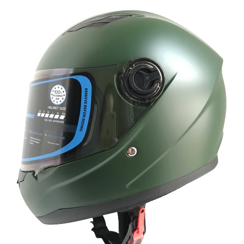 Mũ bảo hiểm Fullface kính chống lóa - BKtec  - BK31 - Màu xanh lính nhám – Vòng đầu 57-59cm – Hàng chính hãng - Bảo hành 12 tháng