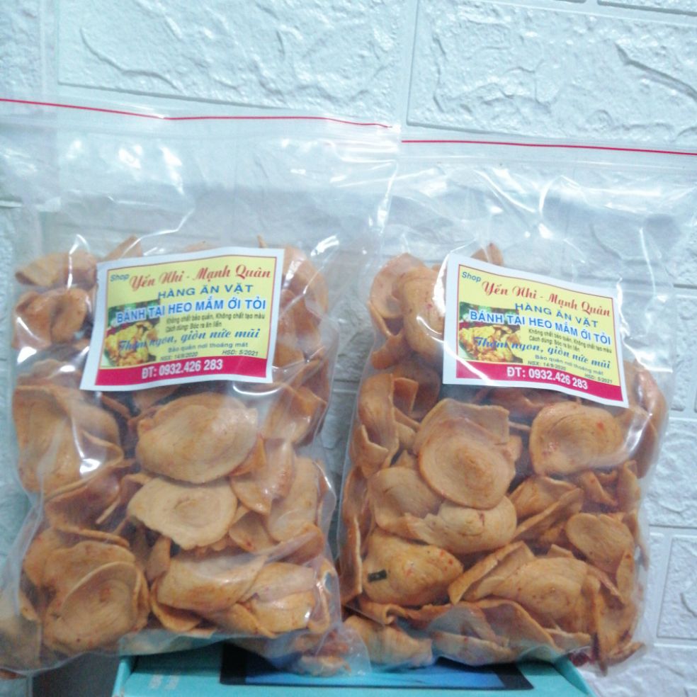 1kg bánh tai heo mắm ớt tỏi thơm ngon giòn.KTL 1kg