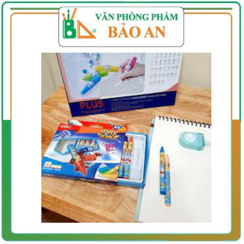 Sáp 18 màu Deli C21010 . ĐỘI BAY SIÊU ĐẲNG