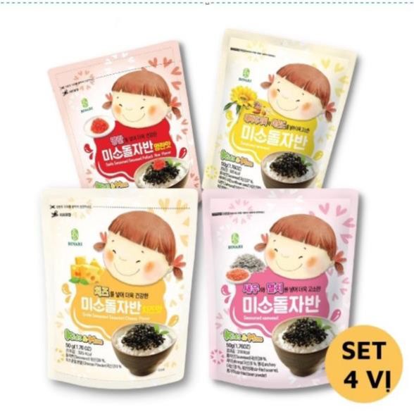 Rong Biển Ăn Liền Khô Em Bé Cười Trộn Cơm Rắc Cơm 50Gr (Nhiều vị)