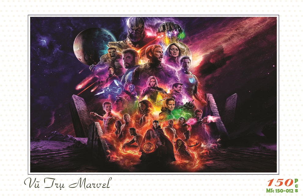 [HCM]Bộ tranh xếp hình 150 mảnh – Vũ Trụ Marvel
